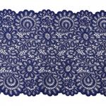 Кружево бельевое эластичное 205 мм / 25 м, TBY.YSTL00839, цв.L1832 синий, Kruzhevo