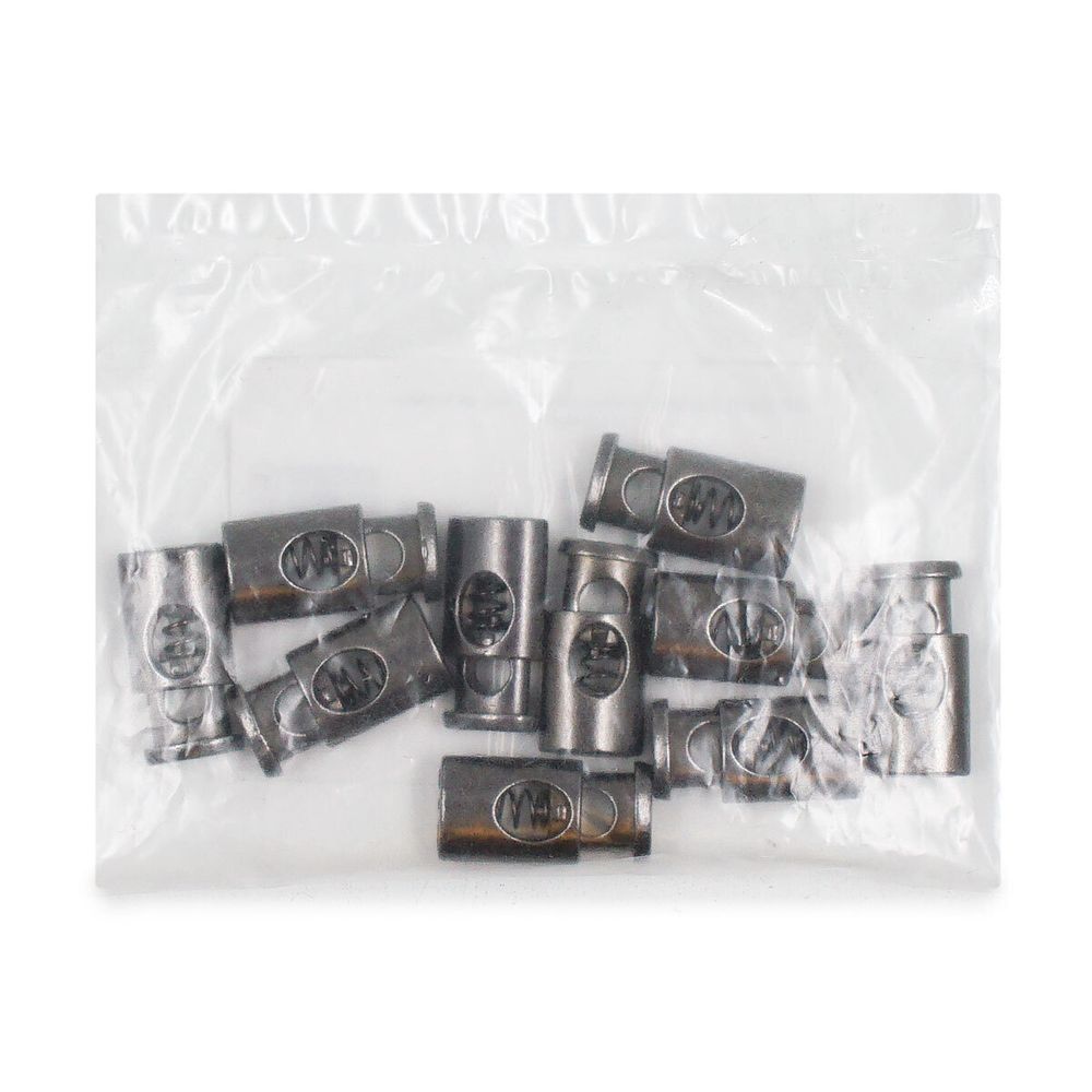 Фиксатор (зажим) для шнура металл 1 отв., 20х10 мм, (in ⌀4.5 мм), цв.чер.никель, 10 шт