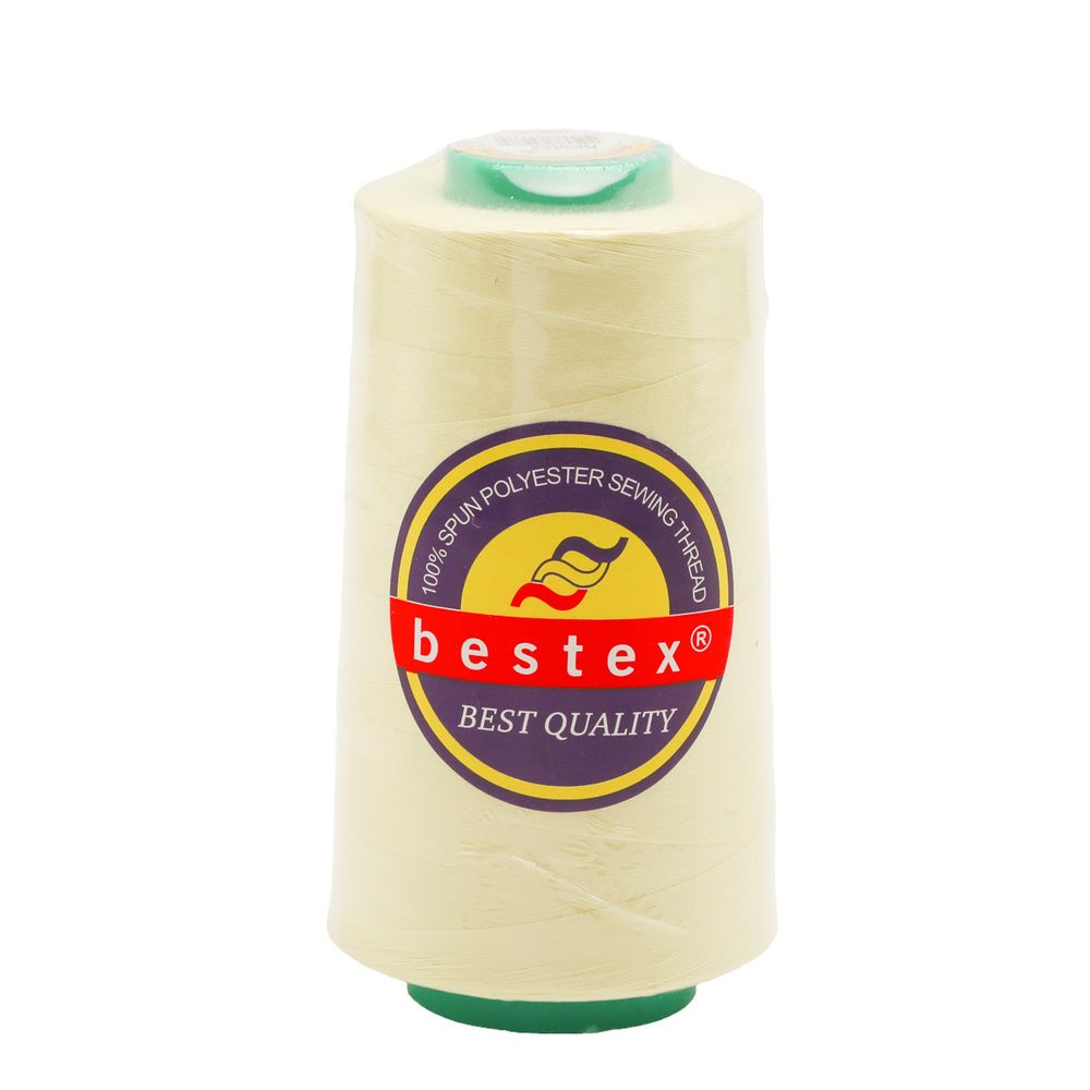 Нитки универсальные Bestex 50/2, 4570 м (5000 ярд) / 1 кат., 007 слоновая кость