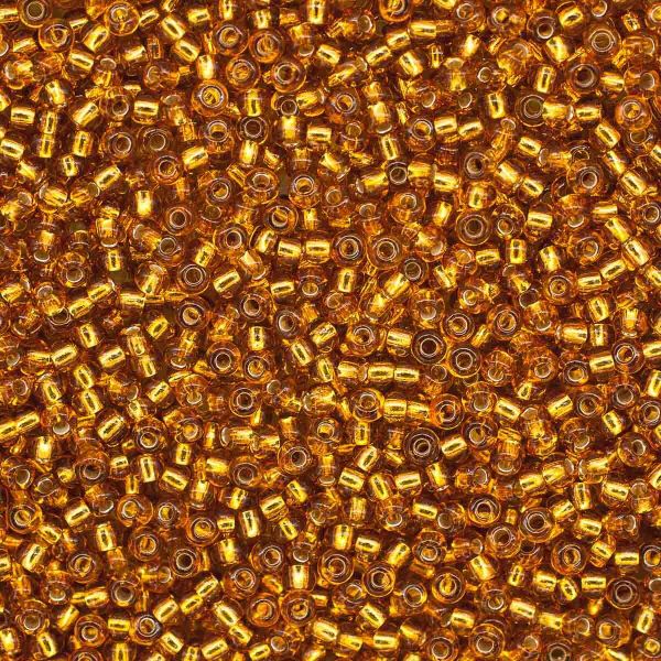 Бисер Preciosa прозрачный с серебр.центром 10/0 (2.3 мм), круг.отв, 20гр, уп.5 шт, 7718658