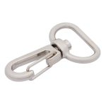 Карабин металл 19.0 мм (42х26 мм), никель, 10 шт