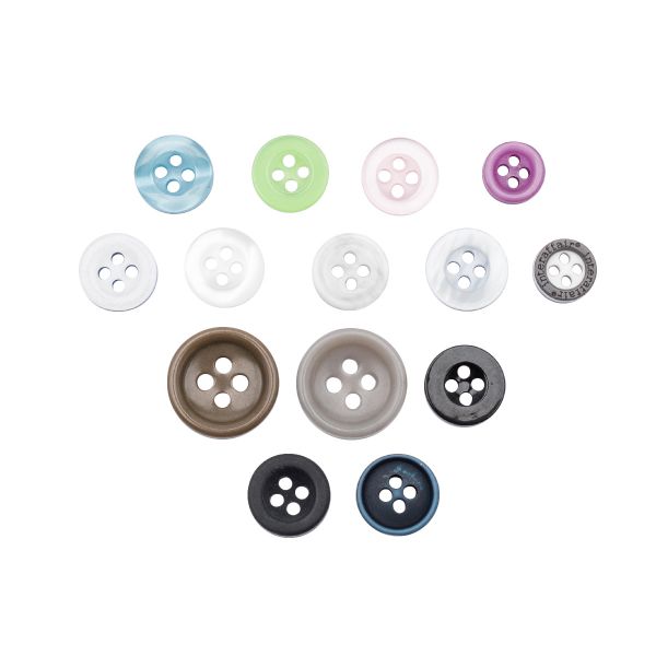 Пуговицы пластиковые 14 видов, 23628