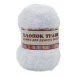 Пряжа Камтекс Хлопок Травка / уп.5 мот. по 100 г, 220 м, 205 белый