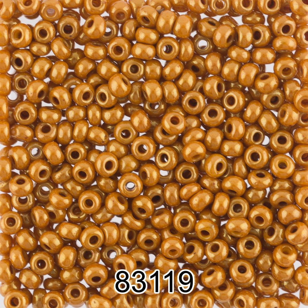 Бисер Preciosa круглый 10/0, 2.3 мм, 500 г, 83119 (Ф469) т.золотой