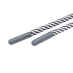 Шнурок круглый двухцветный ⌀5.0 мм / 135см, 1 шт, 09 серый/белый, 3AR2803