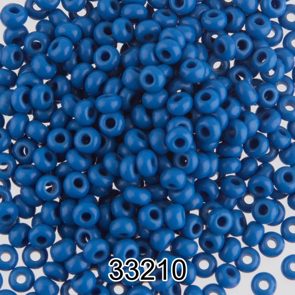 Бисер Preciosa круглый 10/0, 2.3 мм, 500 г, 33210(Ф174) голубой