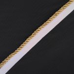 Кант витой 5 мм / 25 метров, белый/88 светлое золото, 3AR3294