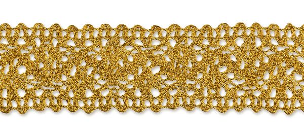 Тесьма металлизированная MTR-28 24 мм, 22.8 м, золото, Gamma