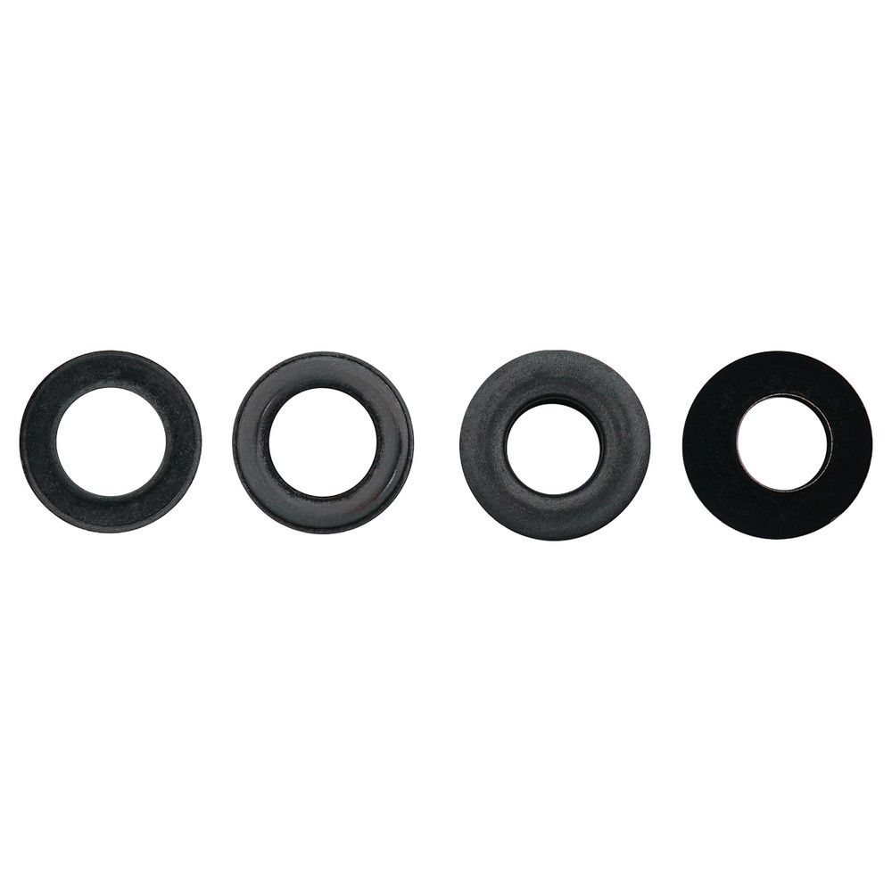 Люверсы металл ⌀9.2 мм (внутр.), h=6.32 мм, внешн. ⌀18.9 мм, №24, сталь, оксид, 100 шт, New Star