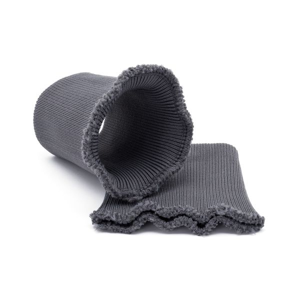 Манжеты трикотажные 9.0х9.5 см, 1 пара, средней плотности 14 кл, 1х1, 8123 серый