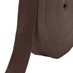 Тесьма (лента) киперная 40 мм / 50 метров, 13 г/м, 100% полиэфир, 11 шоколад