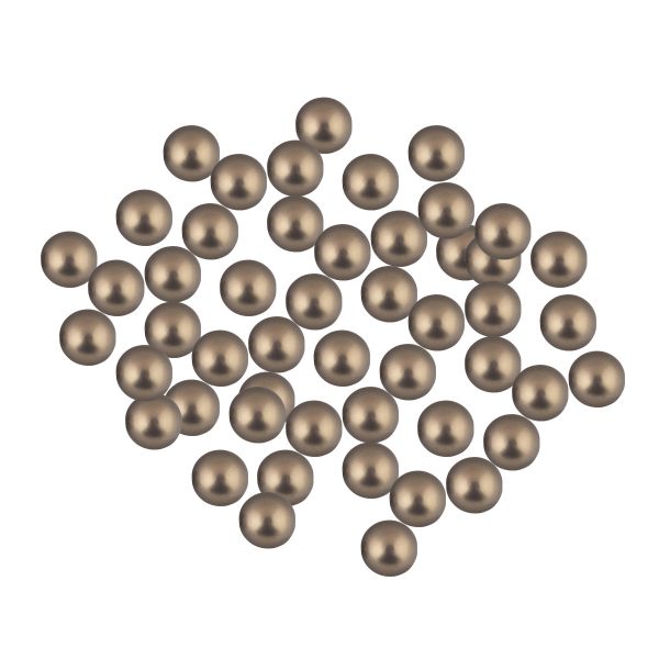 Бусины пластик ⌀6 мм, 250±10 шт (5х50±2 шт), /РП/, №24 серо-зеленый перл, Zlatka FPB-01