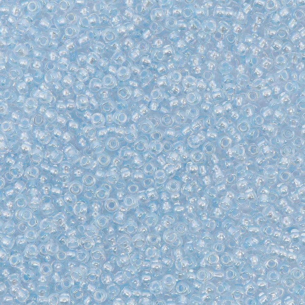 Бисер Preciosa прозрачный с перламутр. цвет.центром 10/0 (2.3 мм), круг.отв, 50 г, (382PB)