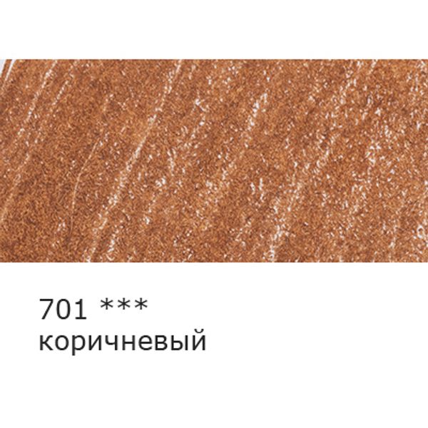 Карандаш цветной заточенный, 6 шт, 701 коричневый, Vista-Artista INTENSE VICP