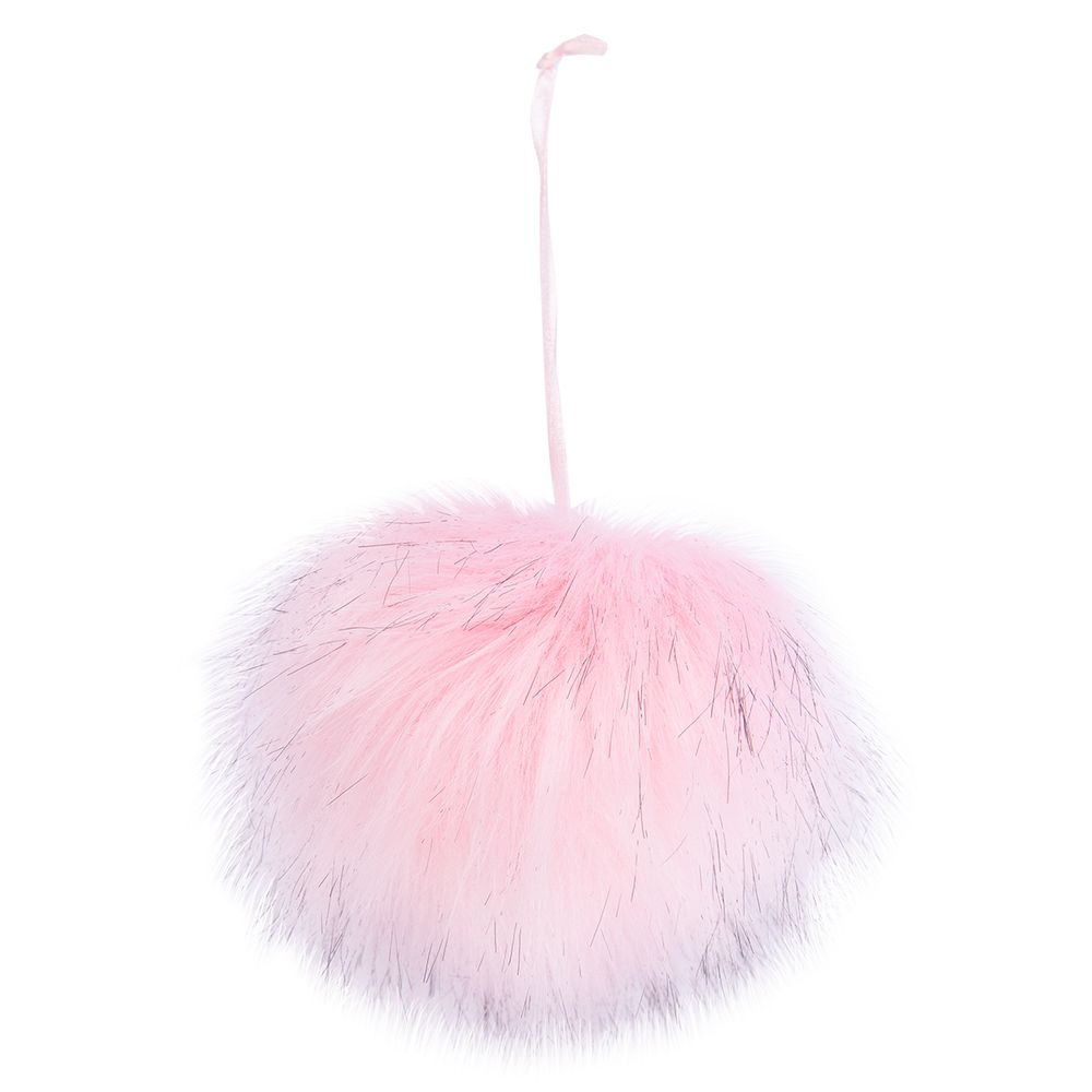 Помпоны декоративные песец, 1 шт, 04 розовый, Gamma POFM-01