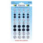 Кнопка пришивная металл ⌀7-12 мм, 40 шт, ассорти, Gamma SF-001