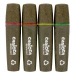 Набор текстовыделителей экологичных Memolight 2 мм, 4 цв., 4 шт, перо скошенное, 43098, Carioca