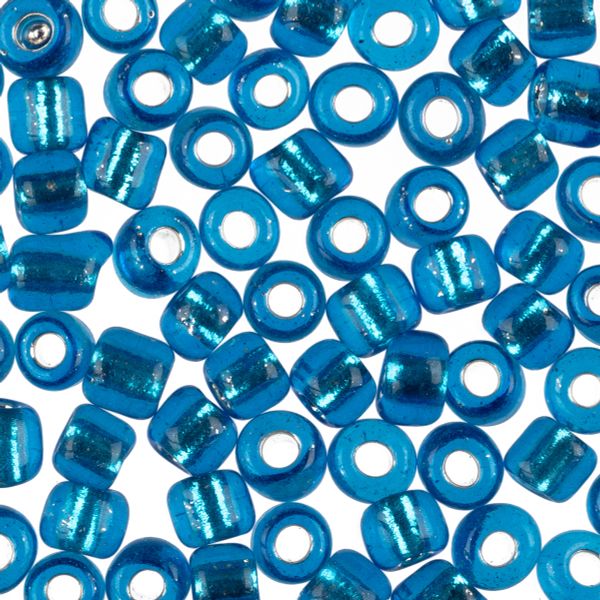 Бисер Zlatka 6/0 (4.1 мм), 100 г (10х10 г), №0023B т.голубой, GR