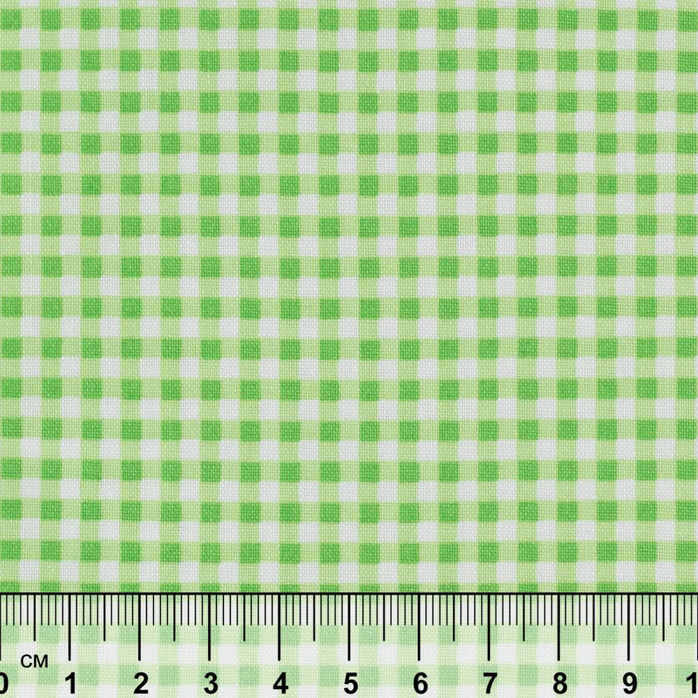Ткань для пэчворка Peppy Бабушкин сундучок, отрез 50х55 см, 140 г/м², БС-48 клетка зеленый, Peppy