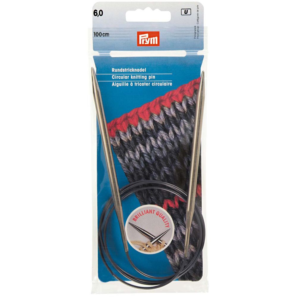 Спицы круговые Prym ⌀6,0 мм, 100 см