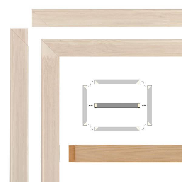 Планка для подрамника средняя VAMB-50 50 см, 4 шт, средняя, Vista-Artista VAMB-50