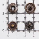 Кнопка Альфа (S-образная) ⌀12.5 мм, ≈1440 шт, №54, СТАЛЬ, антик, NEW STAR