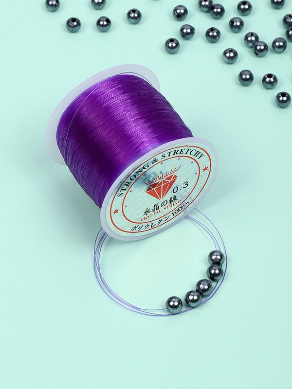 Нить-леска 0.3 мм, 100 м, цв. фиолетовый