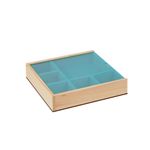 Заготовка деревянная Органайзер 4 с крышкой, сосна, 20.8х20.8х4 см, 6 ячеек, ВД-736 Mr.Carving