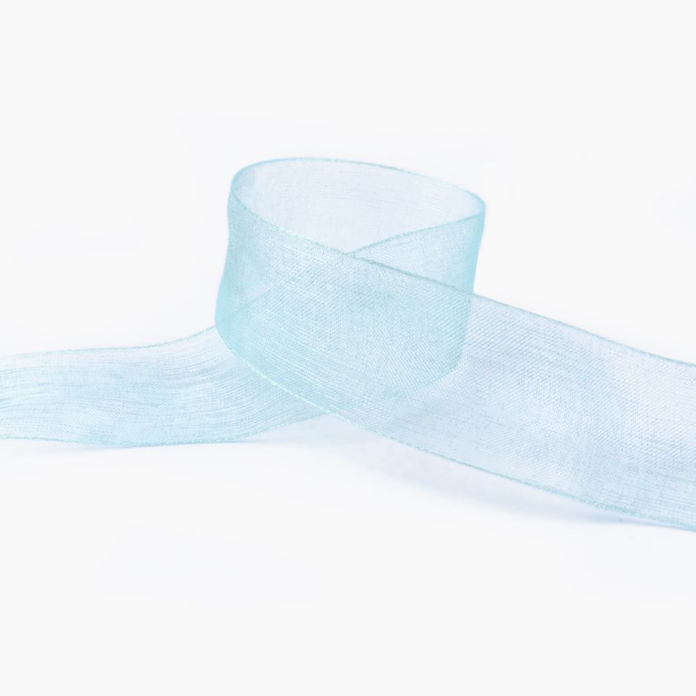 Лента капроновая (органза) 25.0 мм / 22.8±1 метра, 064 св.голубой, Blitz OR-25