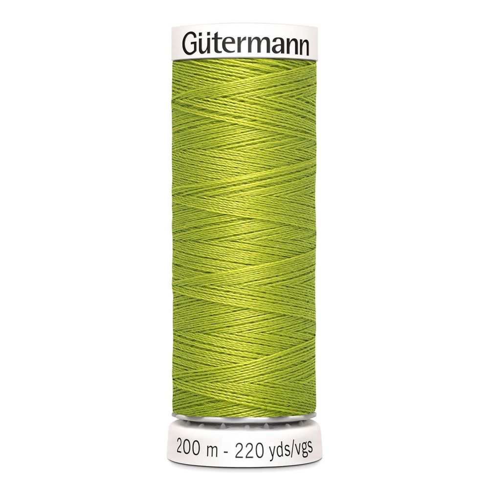 Нитки универсальные Gutermann Sew-all, 200м, 616 люминесцентный лайм, 1 катушка