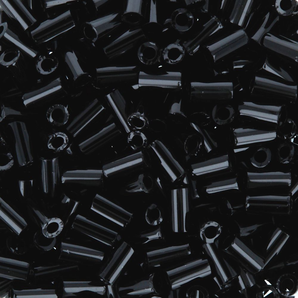 Бисер Toho Bugle 1 (3 мм), 500 г, 0049 черный