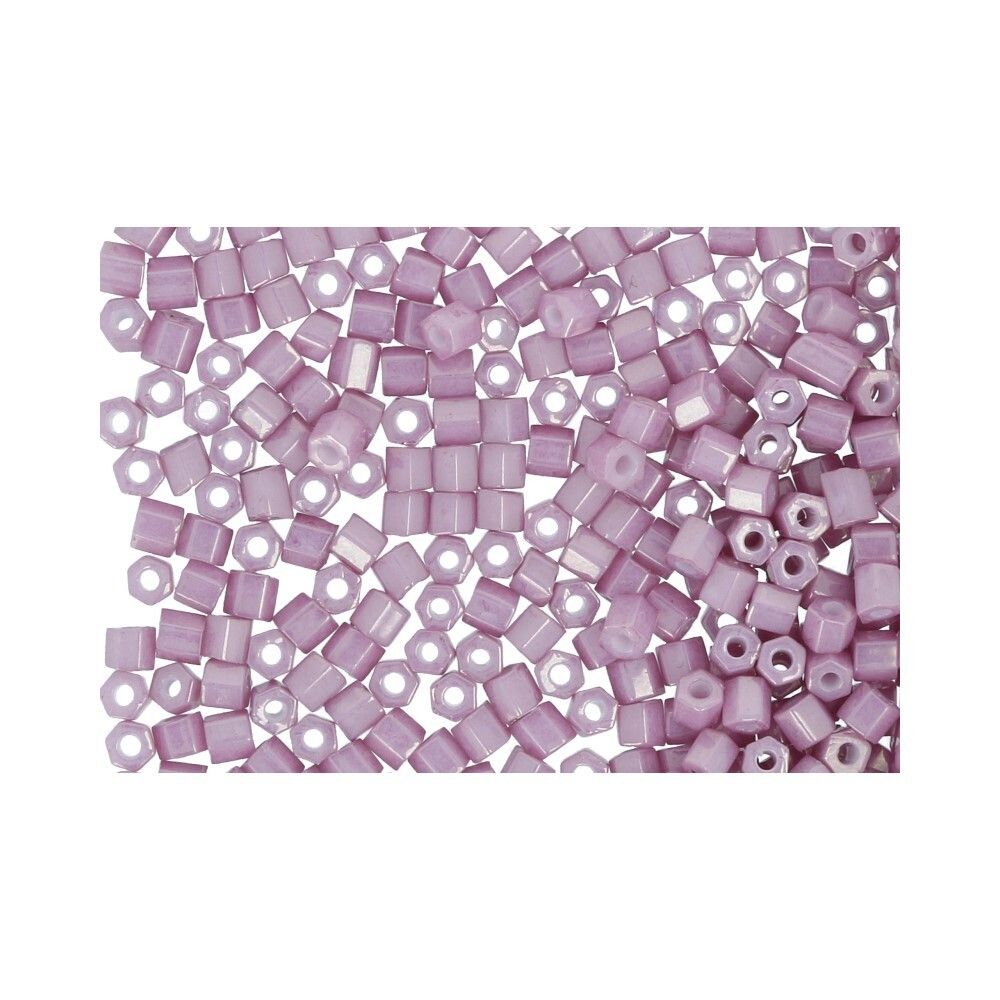 Бисер Toho 11/0 Hexagon 3 (2.2 мм), 500 г, 0127 т.розовый/перл