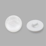 Пуговицы на ножке 32L (20мм), пластик (Wht-01 белый), 72 шт, CR P-45