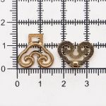 Крючки пришивные декоративные 24х15 мм, золото, 6 шт