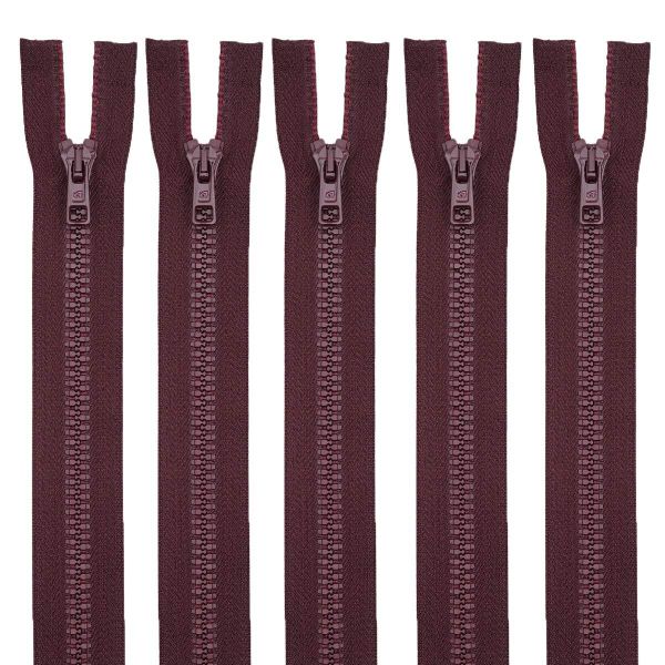 Молния трактор Arta Т6 (6 мм) 2 зам., разъем., 85 см, цв. 033 т.бордовый, уп.5 шт