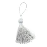 Кисти шторные 70.0 мм, вискоза, цв.230 серебро, 5 шт