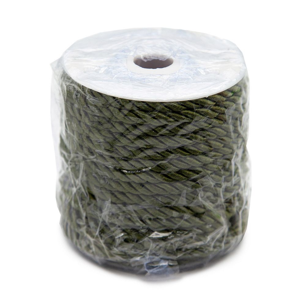 Шнур витой ⌀5.0 мм / 18.29 метров, 39 т-оливковый