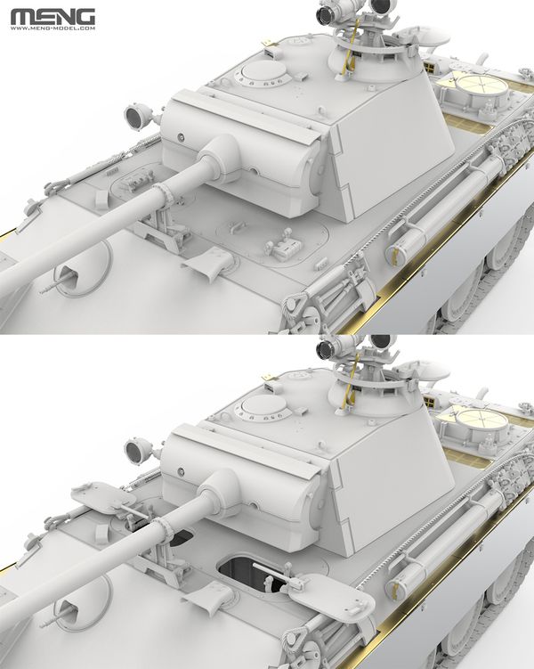 Модель сборная: танк, Sd.Kfz.171 Panther Ausf.G Late w/ FG1250 Active Infrared Night Vision System 1/35, Meng TS-054