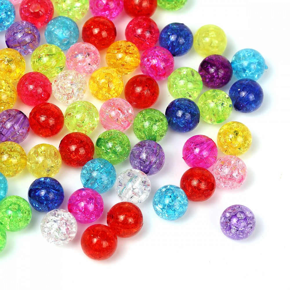 Бусины пластик ⌀10 мм, 500 г, MG3247 микс, Magic4Hobby