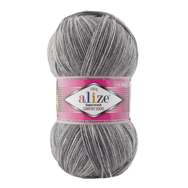 Пряжа Alize (Ализе) Superwash Comfort Socks / уп.5 мот. по 100 г, 420м, 7676 А