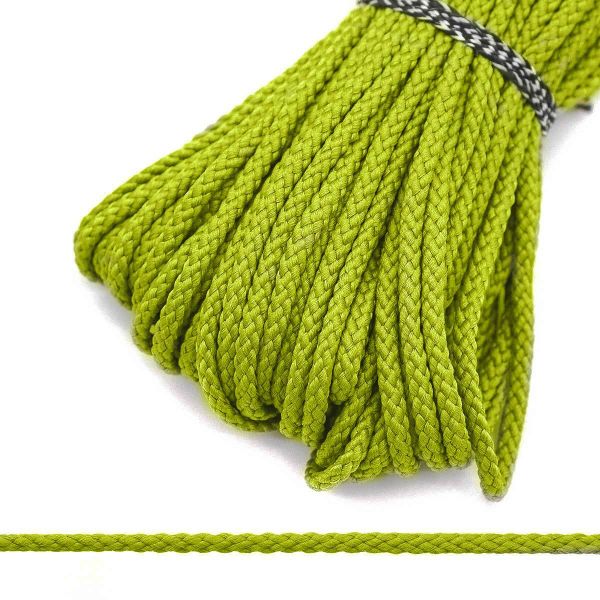 Шнур плетеный ⌀4.0 мм / 30 метров, салатовый