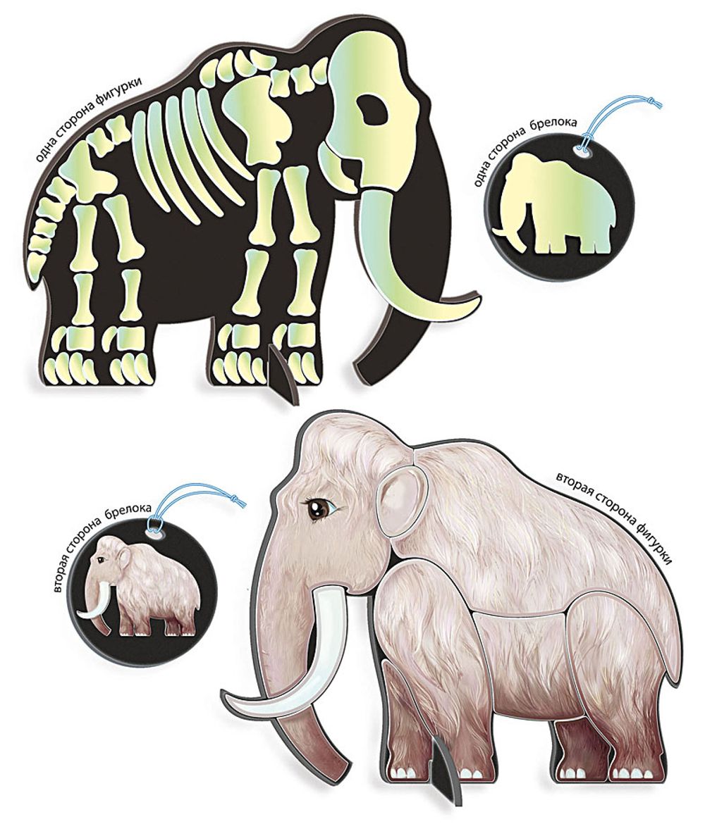 Набор для творчества Клевер, Люмипарк. Мамонт (декорирование), АС 38-413