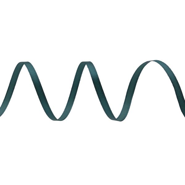 Лента атласная 1-сторонняя 6.0 мм / 22.86±1 метров, (аналог 411001), 124 темная бирюза, Globus