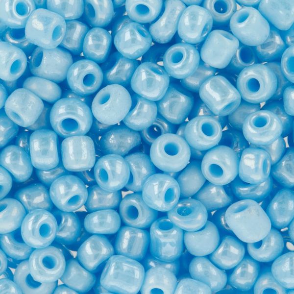 Бисер Zlatka 8/0 (2.9 мм), 100 г (10х10 г), №0123 голубой, GR