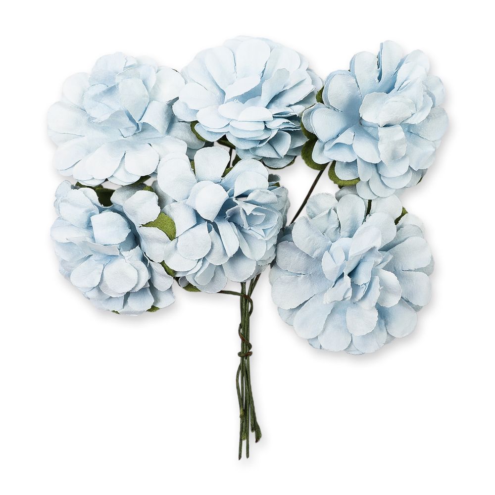 Цветы декоративные 36 шт, 21 Голубое небо (голубой), Mr.Painter