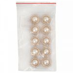 Пуговицы металлические на ножке 36L-23 мм, С-MP15 цв.золото/перламутр, 10 шт