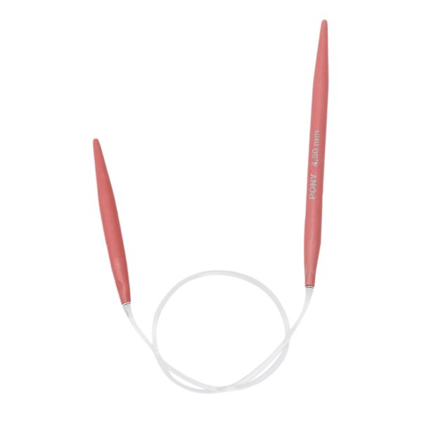 Спицы вязальные круговые COLOUR 4,5 мм / 28 см, алюм. Pony, 47558