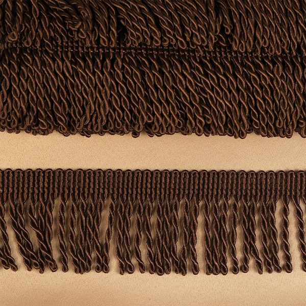 Бахрома отделочная 62.0 мм / 10 метров, 62.0 мм, цв.коричневый