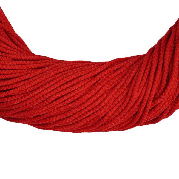 Шнур плетеный ⌀4.0-5.0 мм / 100 метров, 010 красный