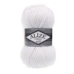 Пряжа Alize (Ализе) Superlana Maxi / уп.5 мот. по 100 г, 100м, 055 белый A
